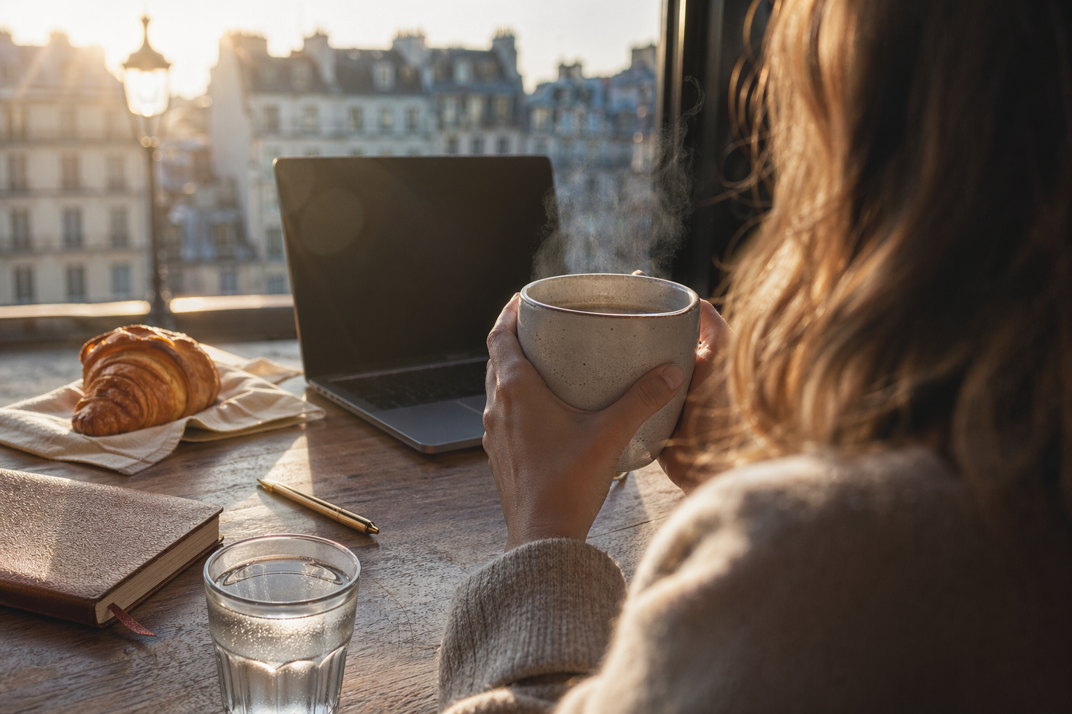 Photorealistic Parisian café lifestyle scene generated with GPT-Image 2